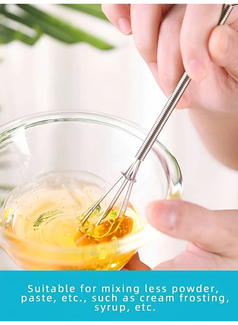 سكينة 3 قطعة مضرب يدوي صغير،خفاقه يدويه  ،مضرب بيض يدوي ،ويسك،خفاقة بيض،الفولاذ المقاوم للصدأ خفاقة مطبخ أداة خفاقة خفاقة مطبخ خفاقات سلكية للطهي والخفق والخلط والضرب والتحريك 3 قطع من الفولاذ المقاوم للصدأ بيض الخفق ، خفقت الطبخ رغوة البيض الخفق خفاقة صغيرة  ، الخفق ، مزج المكونات ، خلط حزمة الصلصات - Image 2